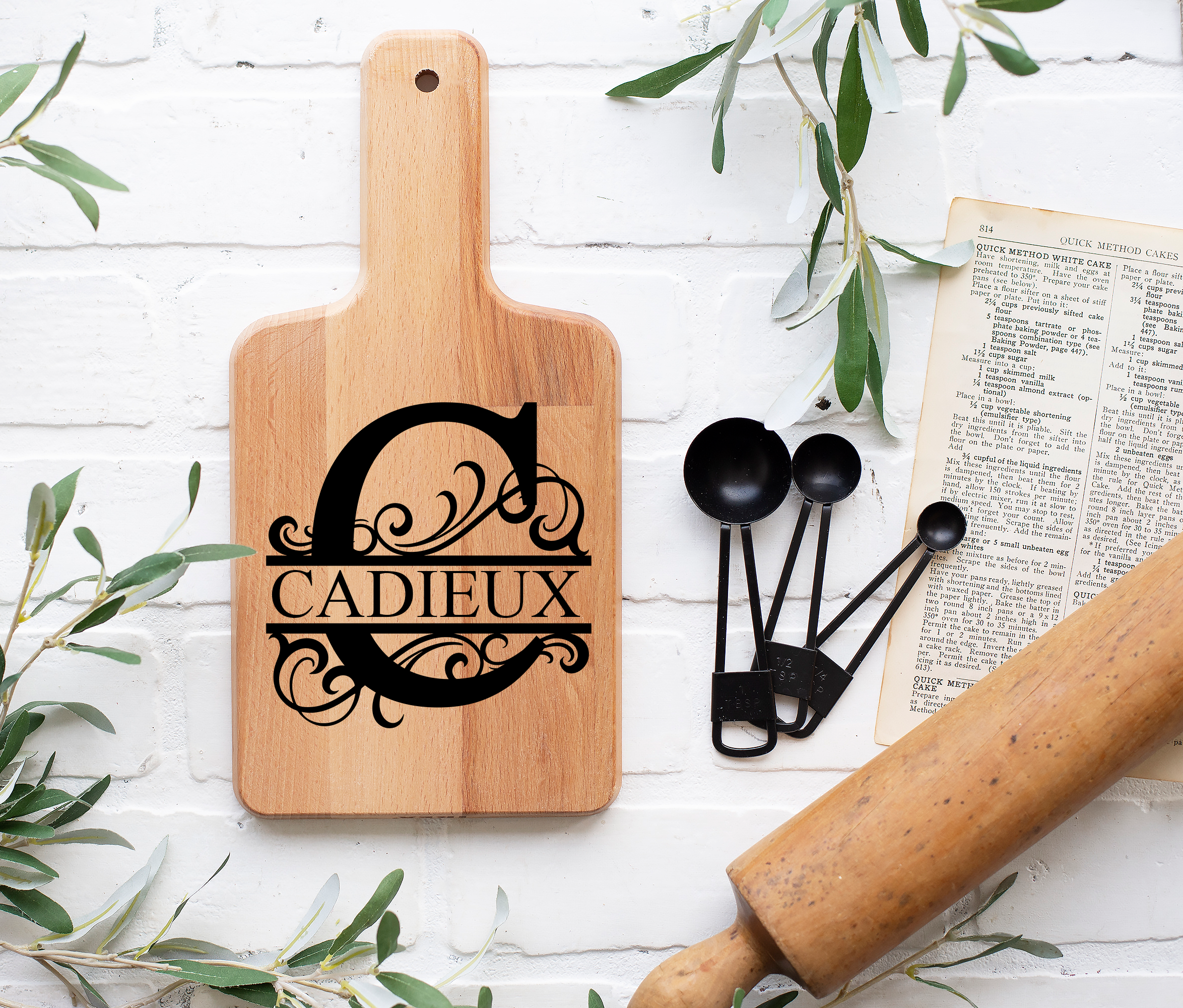 Personalized Initial Family Name Cutting Board