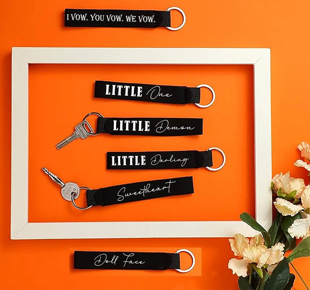 I Vow, You Vow, We Vow, Double Sided L.O.R.D.S Wristlet Keychain